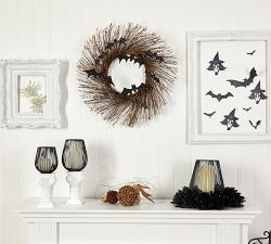 Halloween Twig Wreath With Bats | Pottery Barn (US)