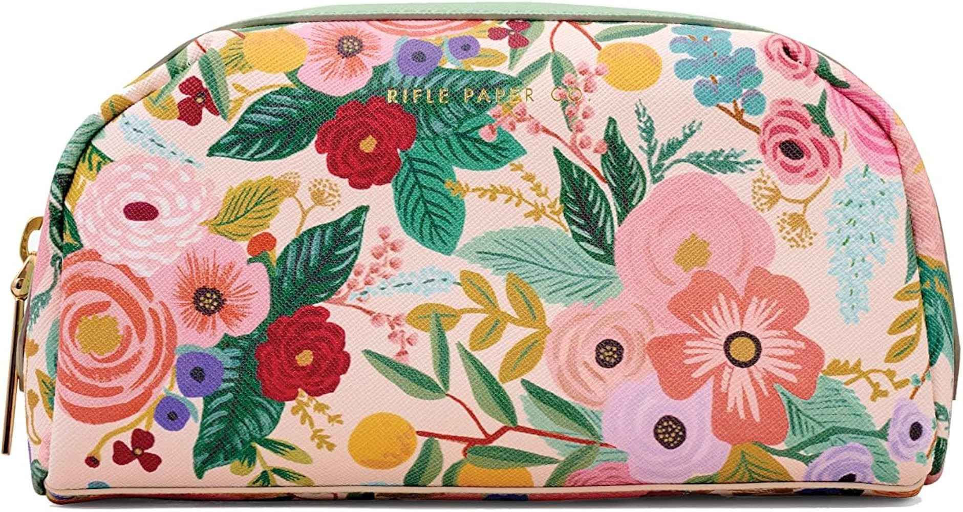 RIFLE PAPER CO. Garden Party Small Cosmetic Pouch For Storing Small Accessories, Includes Gold Zi... | Amazon (US)
