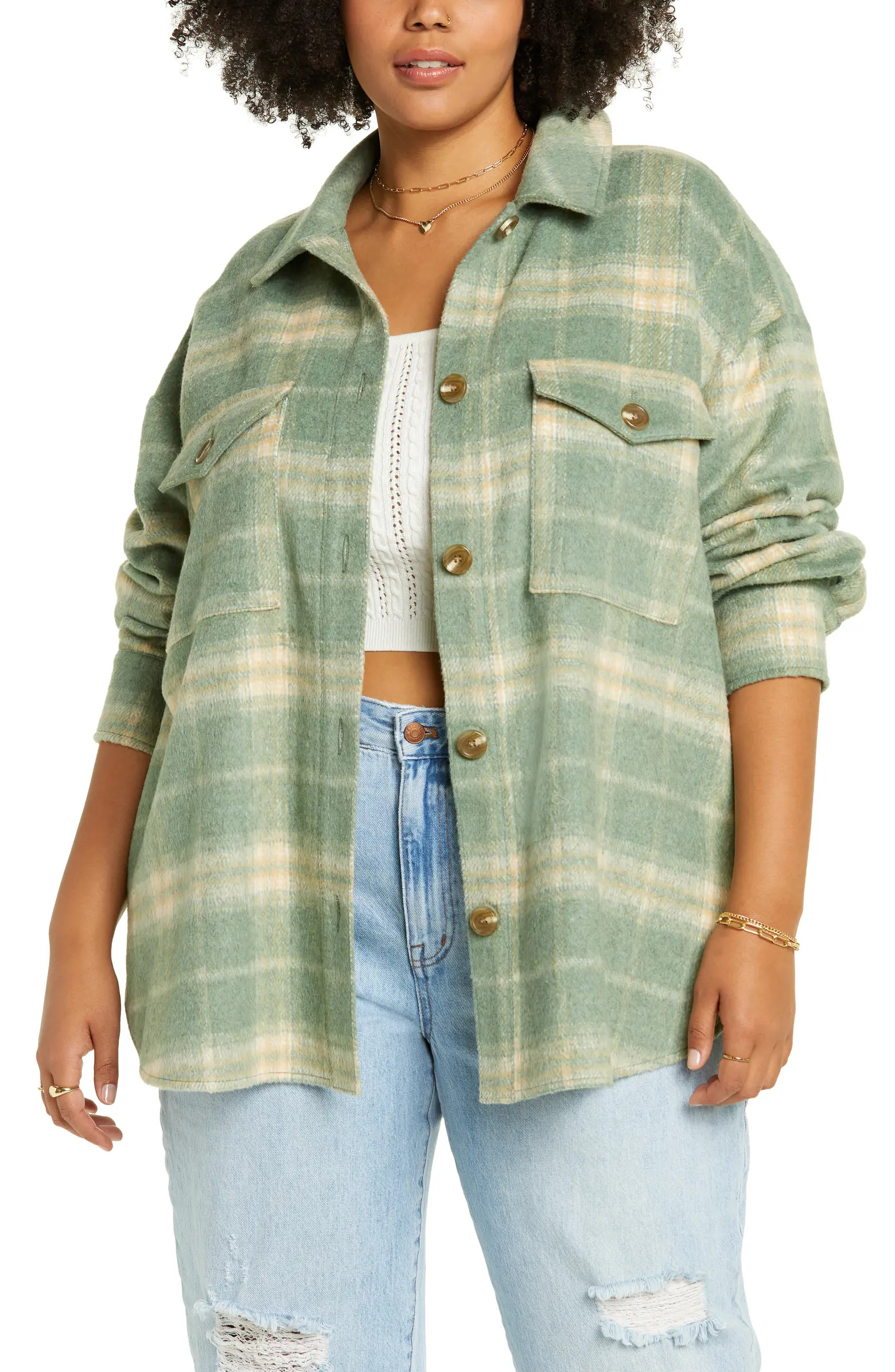Plaid Shirt Jacket | Nordstrom