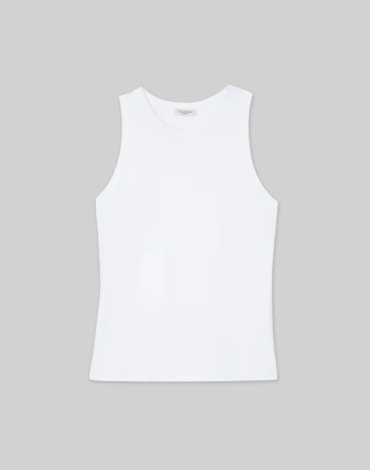 Cotton Rib Racerback Tank | Lafayette 148 New York