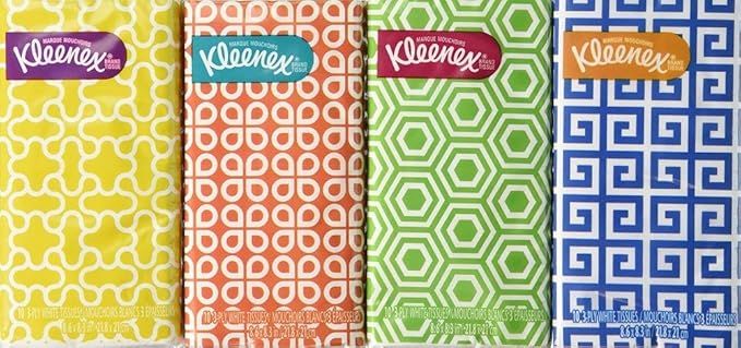 Kleenex Pocket Pack, White Facial Tissue | Amazon (US)