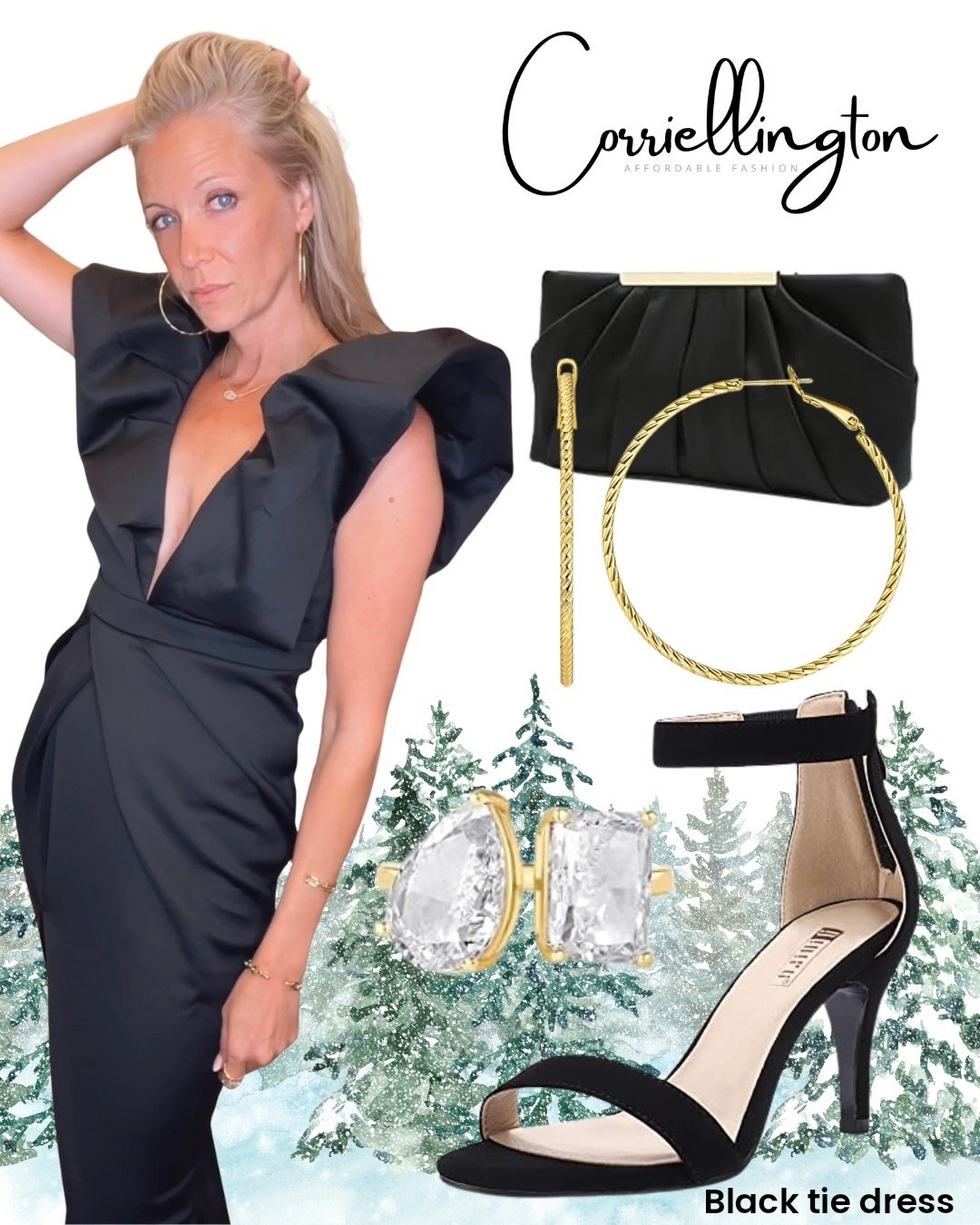 Wearing size small in this black tie dress! 🖤
I love the ruffle puff sleeves and the deep V-neck!
Such an elegant dress for a formal special occasion!
Great for a winter wedding or winter special occasion dress!
Super fancy! 

#LTKWedding #LTKParties #LTKHoliday