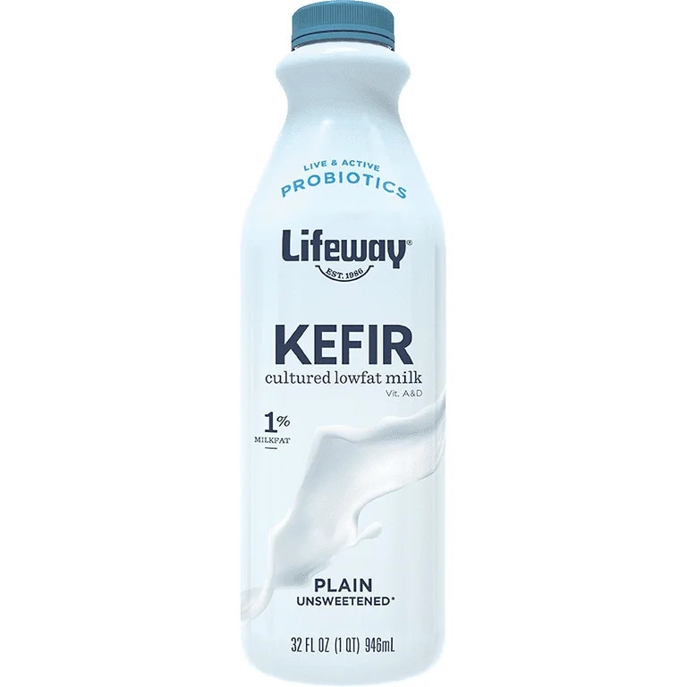 Lifeway, Plain, Unsweetened Cultured Low-fat Milk Kefir, Refrigerated 32 fl oz Plastic Bottle | Walmart (US)