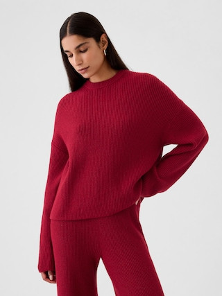 CashSoft Shaker-Stitch Crewneck Sweater | Gap (CA)