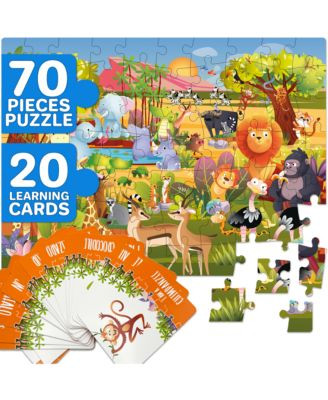 Quokka 70 Pieces Search & Find Riddle Kids Puzzles 4-6 Years Old - Ocean | Macy's