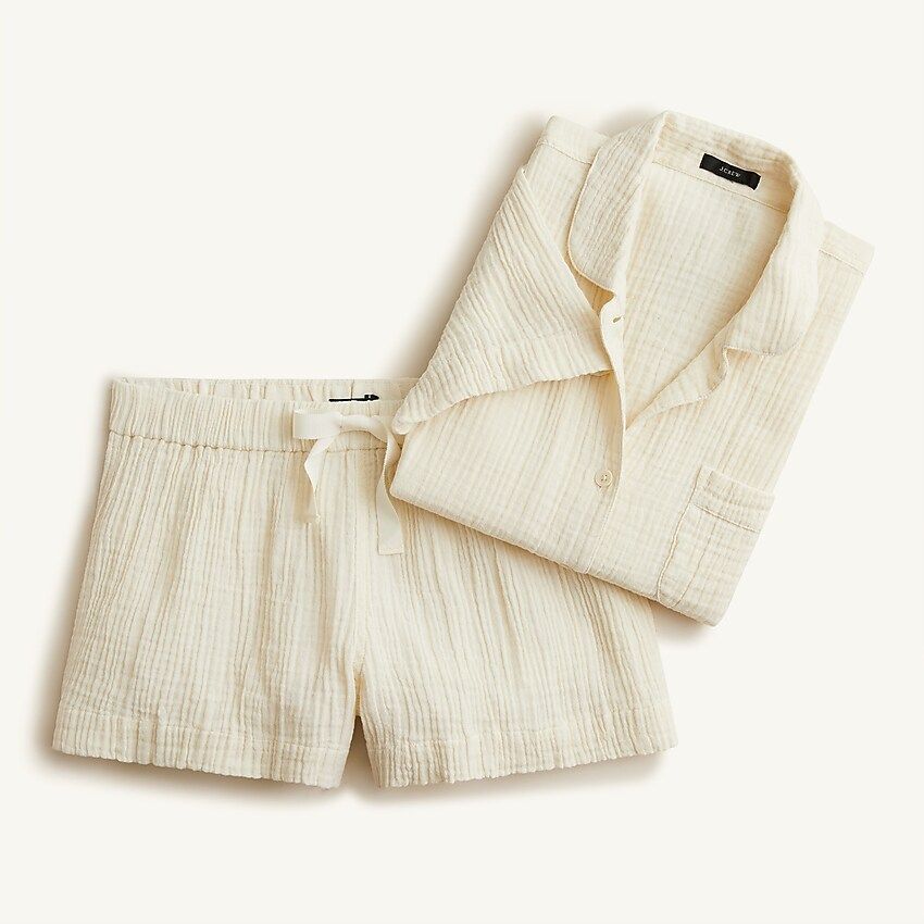 Soft gauze short-sleeve pajama set | J.Crew US