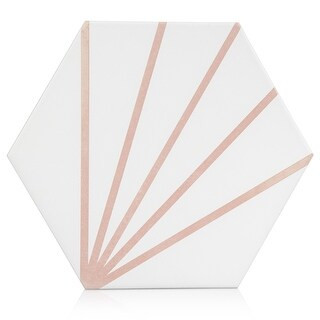 Industry Tile 9x10 Palm Bays Hexagon Light Pink Porcelain Tile (8.08 Sq. ft/Box) - Bed Bath & Bey... | Bed Bath & Beyond