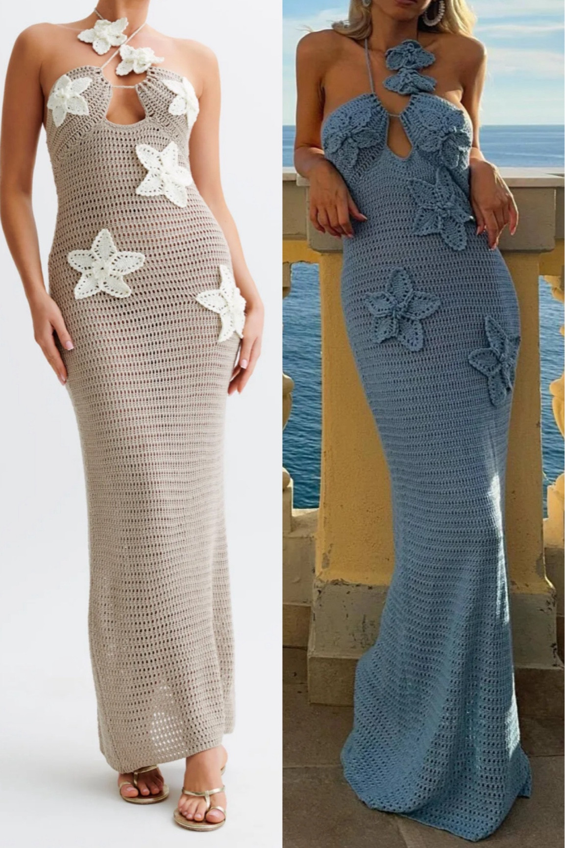 Legit dead over this dress! The blue and tan are supposedly not see through. I ordered in white for bridal purposes and will report back! 

#LTKSwim #LTKSeasonal