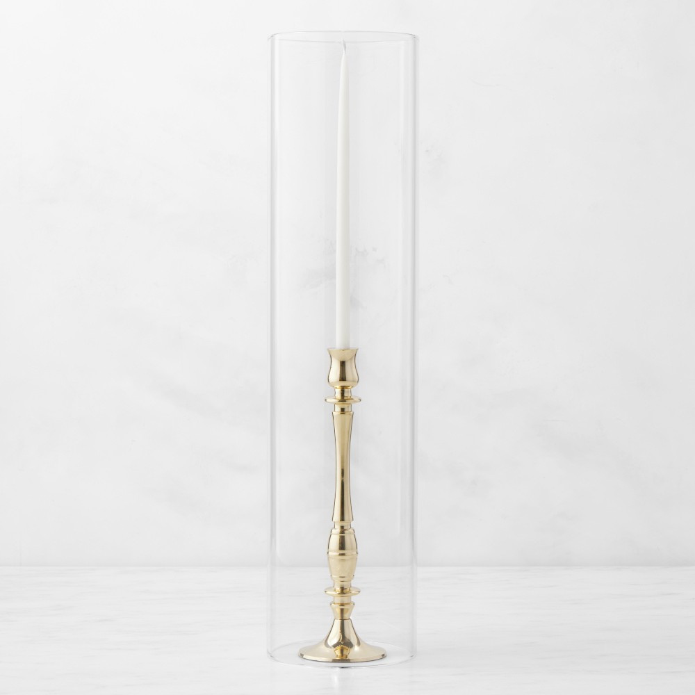 Hurricane Glass Taper Holders | Williams-Sonoma