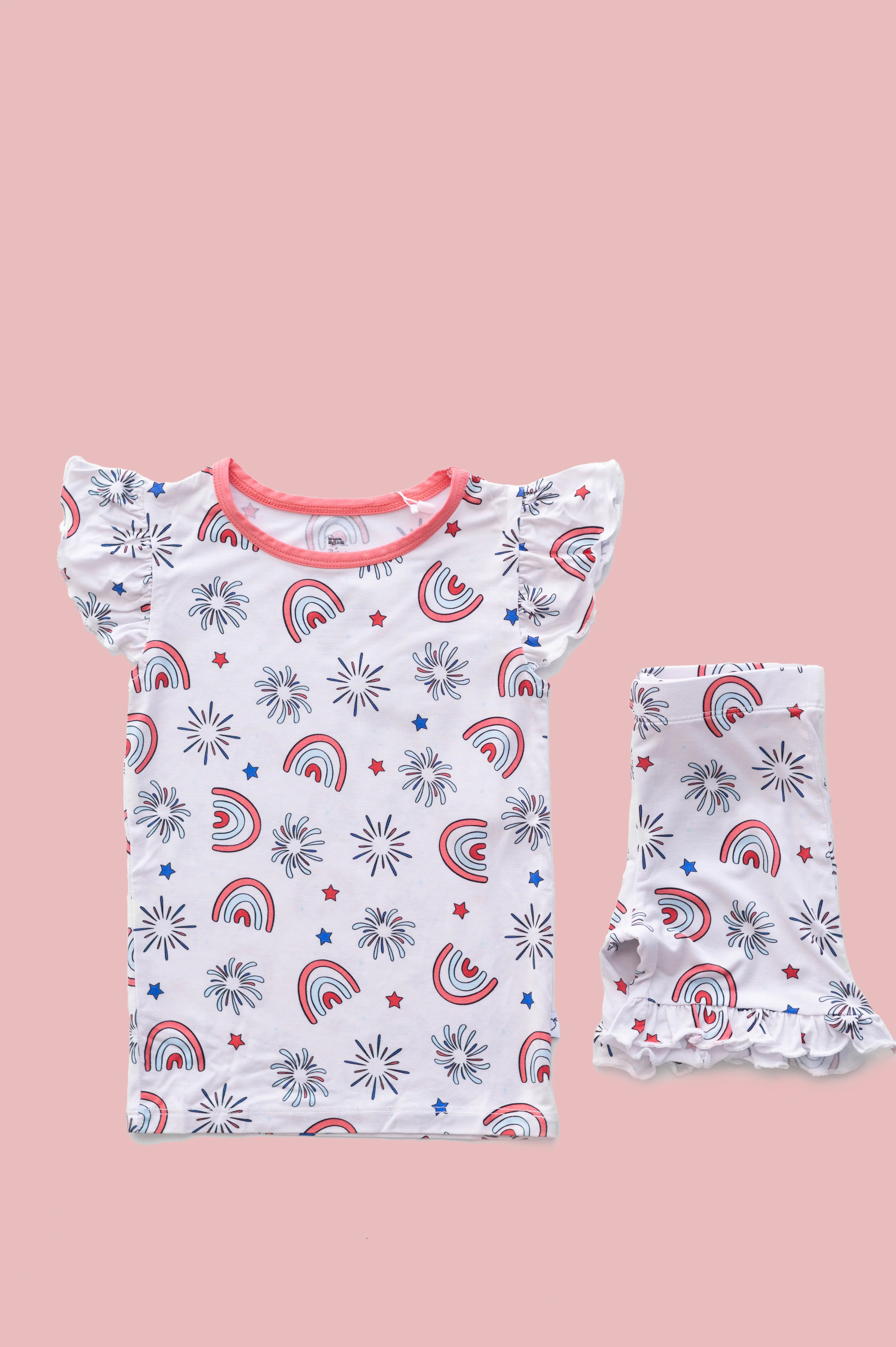 PORTER IN THE USA DREAM RUFFLE SHORT SET | Dream Big Little Co.
