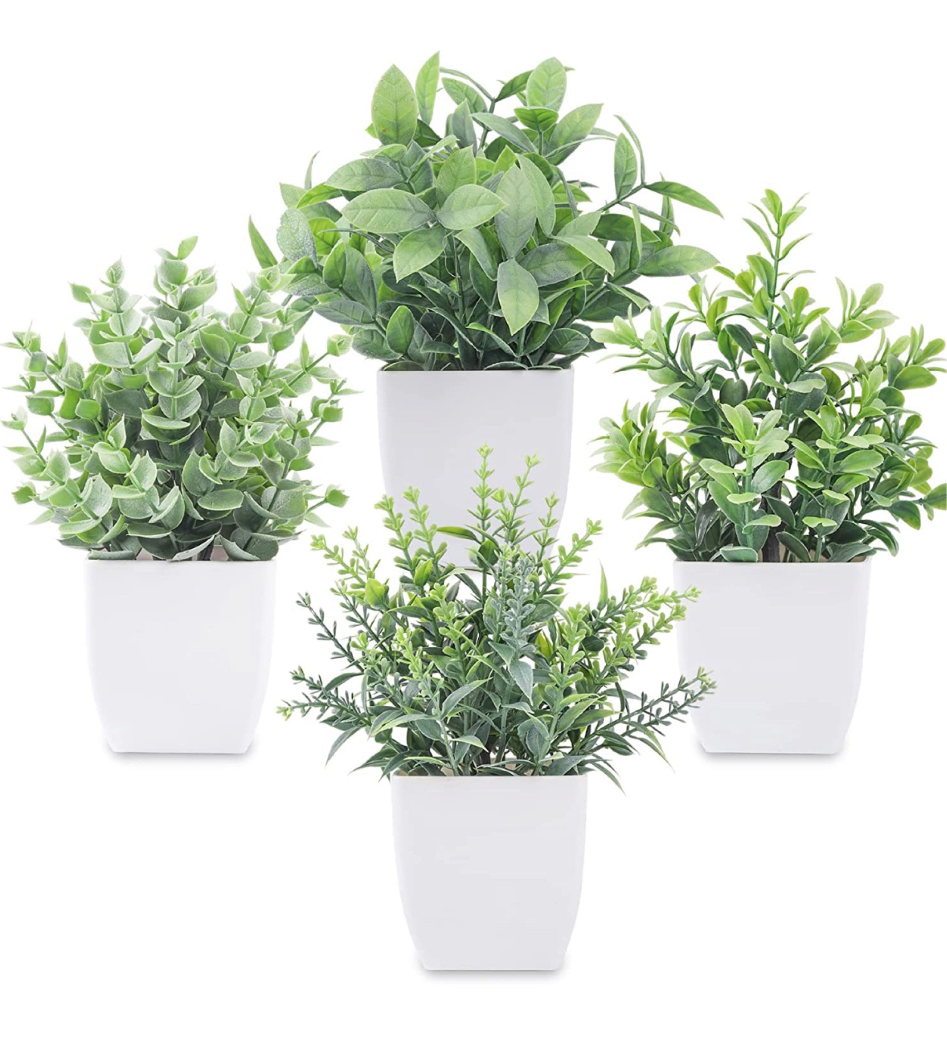 Der Rose 4 Packs Fake Plants Mini Artificial Greenery Potted Plants for Home Decor Indoor Office Table Room Farmhouse 

#LTKsalealert #LTKhome
