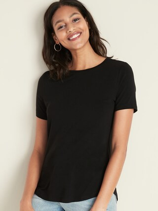 Luxe Crew-Neck Tee for Women | Old Navy (US)