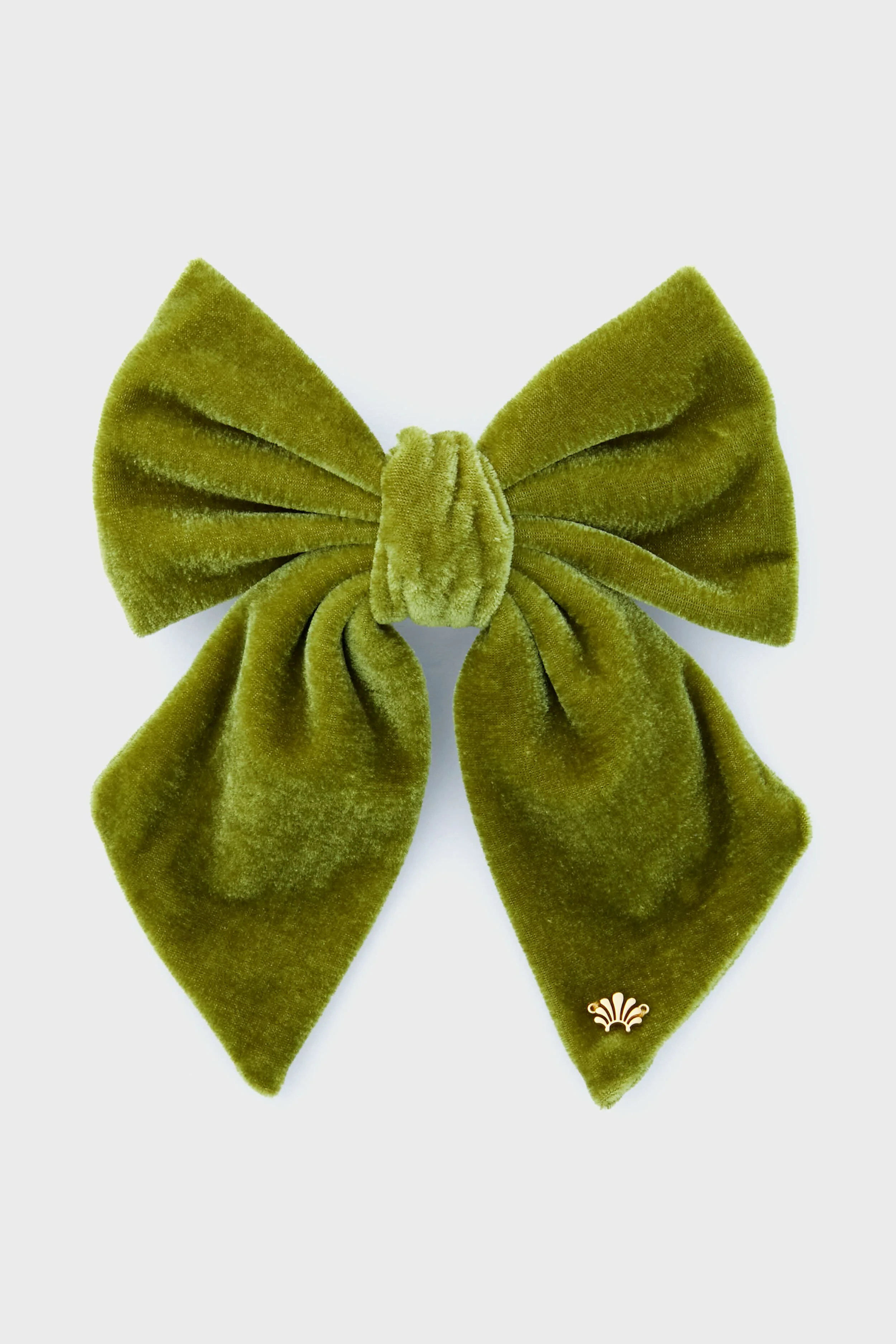 Moss Jumbo Velvet Bow Barrette | Tuckernuck (US)