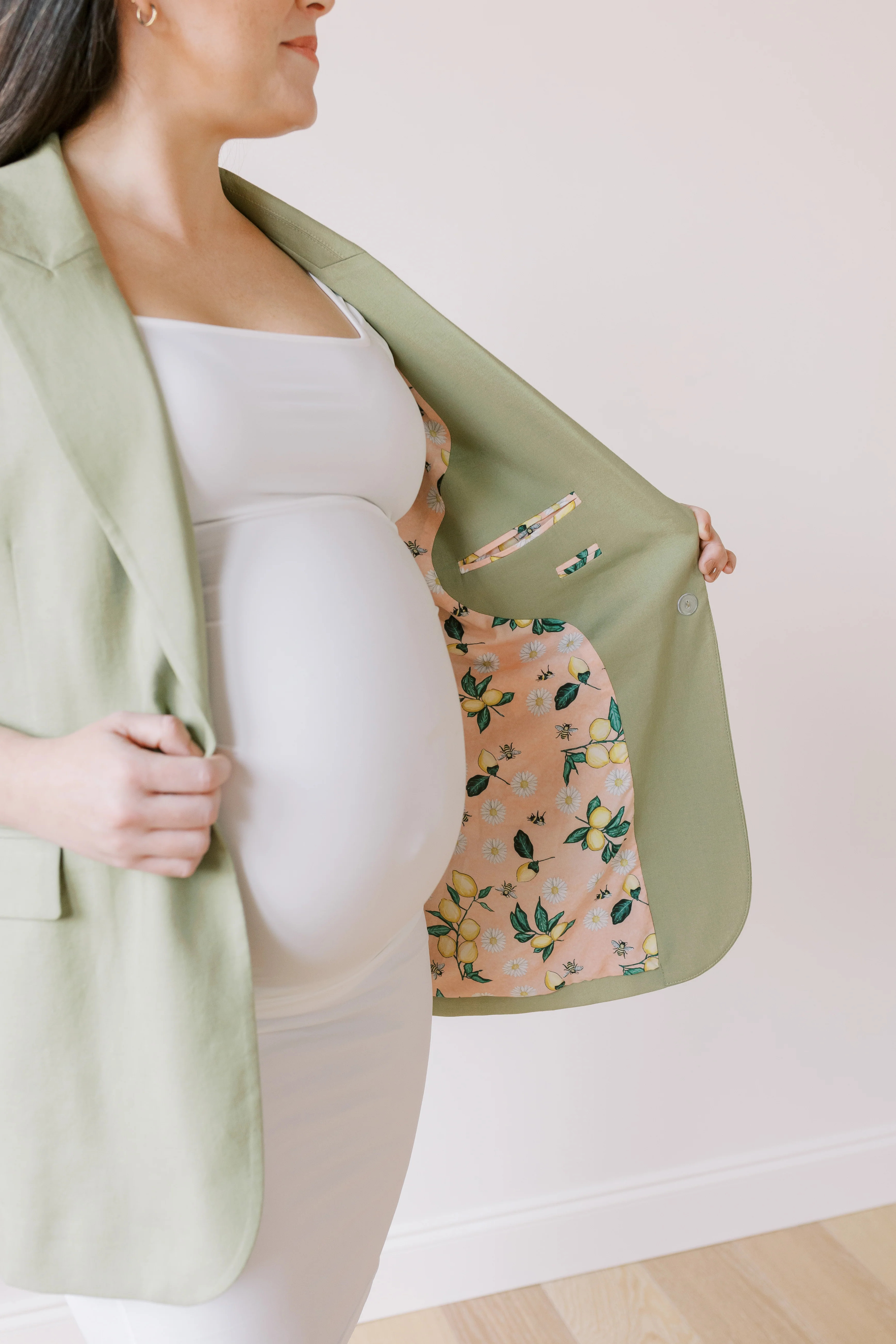 The Birds And The Bees | Women's Linen Blazer Suit Jacket | PWR WMN LLC
