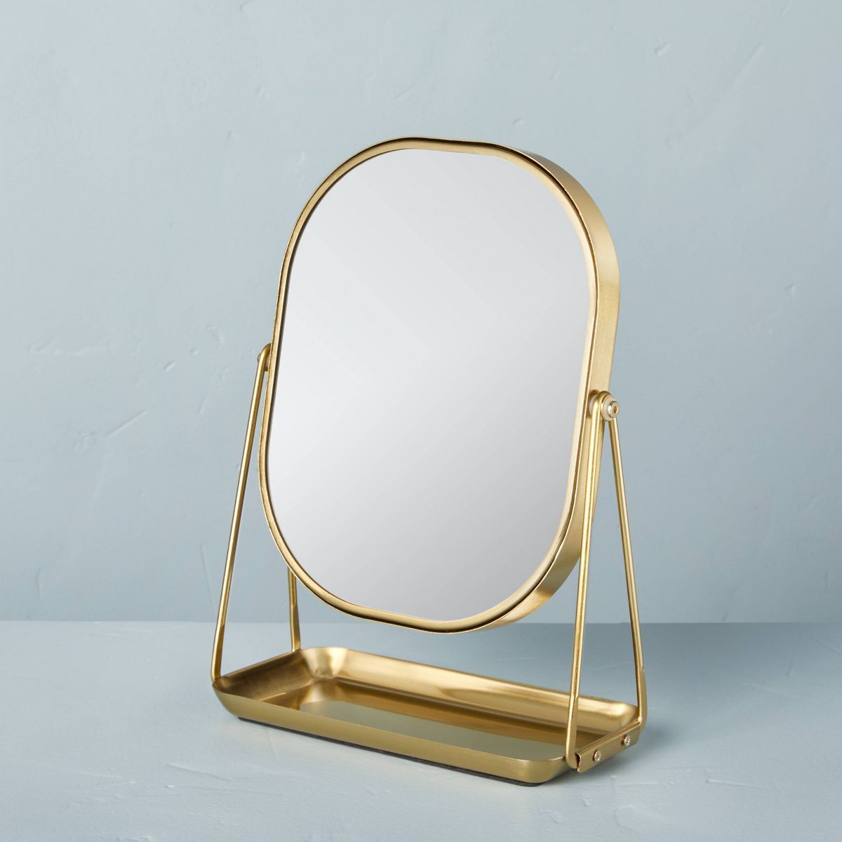 Brass Vanity Flip Mirror with Tray - Hearth & Hand™ with Magnolia | Target
