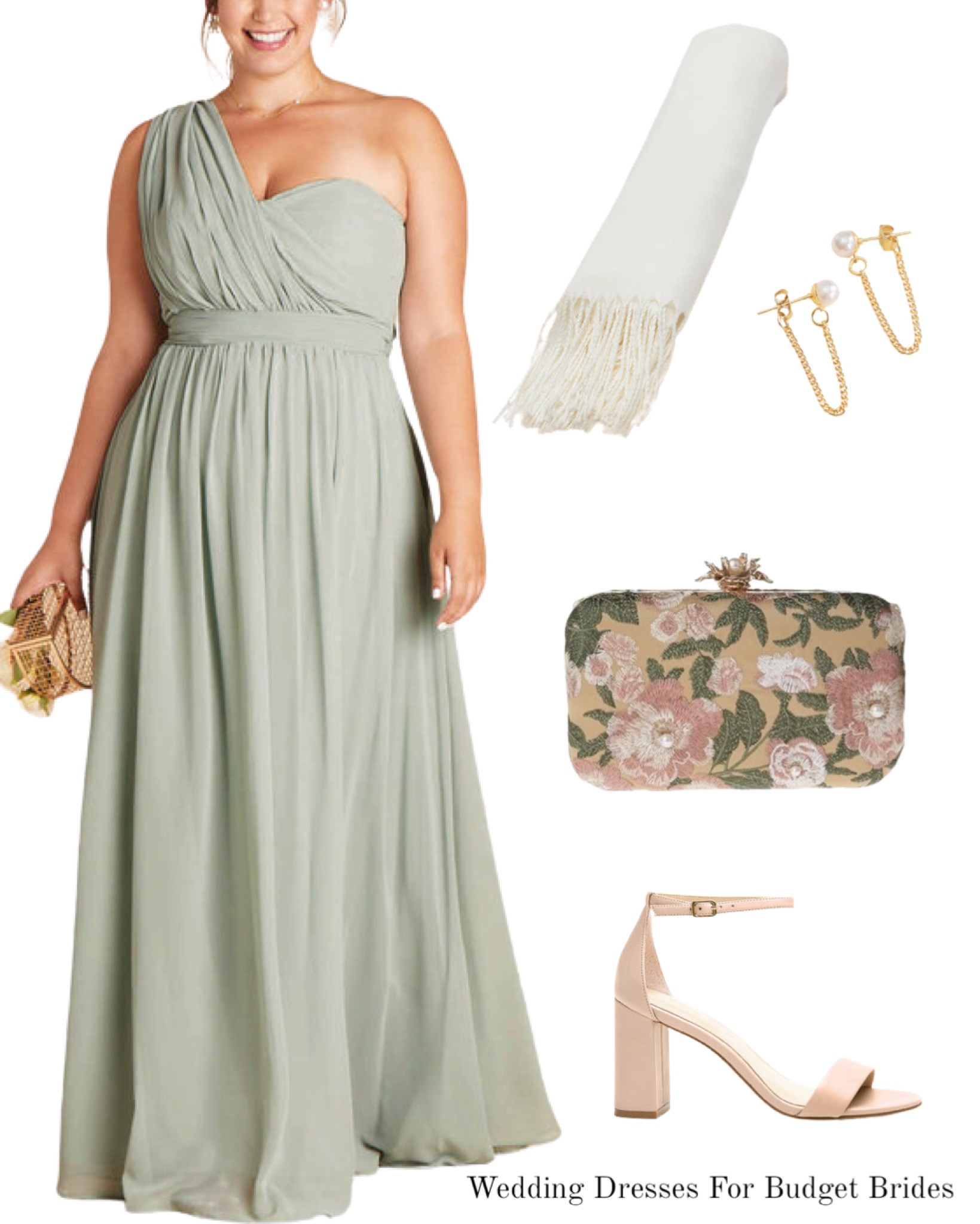 Summer wedding bridesmaid outfit. 

#sagegreenbridesmaiddress #weddingpartydress #promdress #springdresses #bridalpartydresses 

#LTKstyletip #LTKwedding #LTKplussize