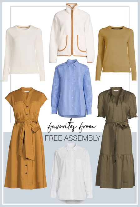 New fall @WalmartFashion favorites from their Free Assembly brand!  (#WalmartPartner) I have and love the mustard sweater and blue striped button down and am crushing on those dresses and jacket! #WalmartFashion

Fall fashion, fall outfit, fall dresses, fall sweaters, fall jackets

#LTKover40 #LTKFind #LTKSeasonal