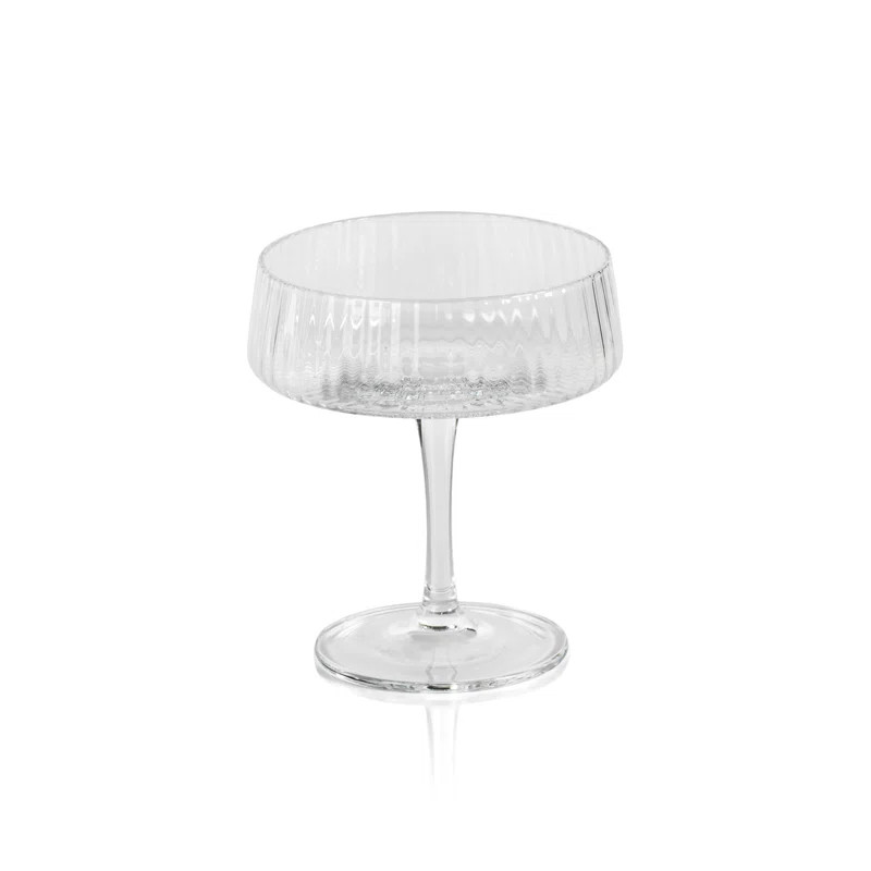 Axlan Fluted Textured Margarita Glasses (Set of {quantity}) | Wayfair North America