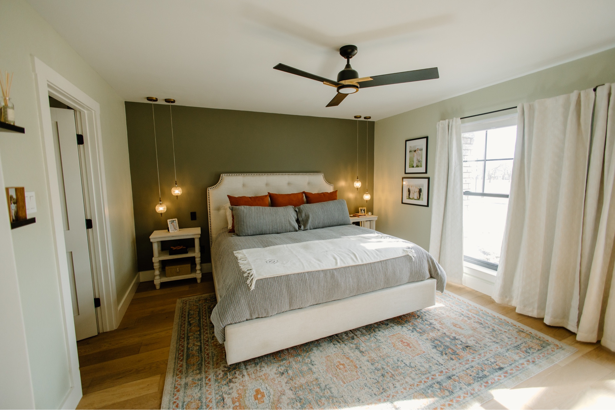 Our calming bedroom is a dream come true 🥹 ✨ the sconces are probably my favorite feature! 

#bedroom #masterbedroom #greenbedroom

#LTKhome #LTKfamily #LTKunder100