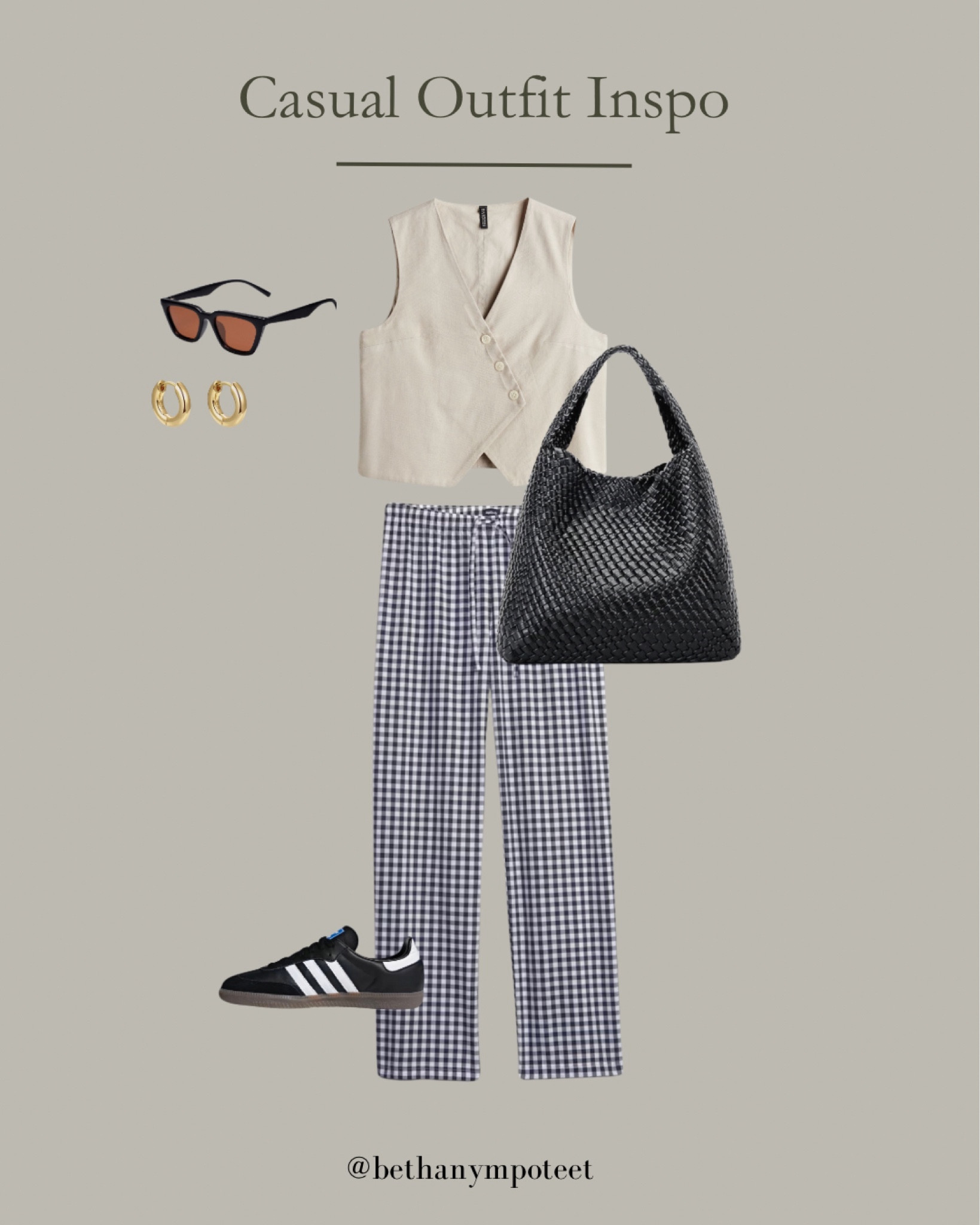 Recent OOTD! Linked a similar H&M vest (mine is older) and my pants which are actually PJ pants! They run on the larger side. I’m 5’6, hope this helps! 

#LTKstyletip #LTKfindsunder50 #LTKfindsunder100