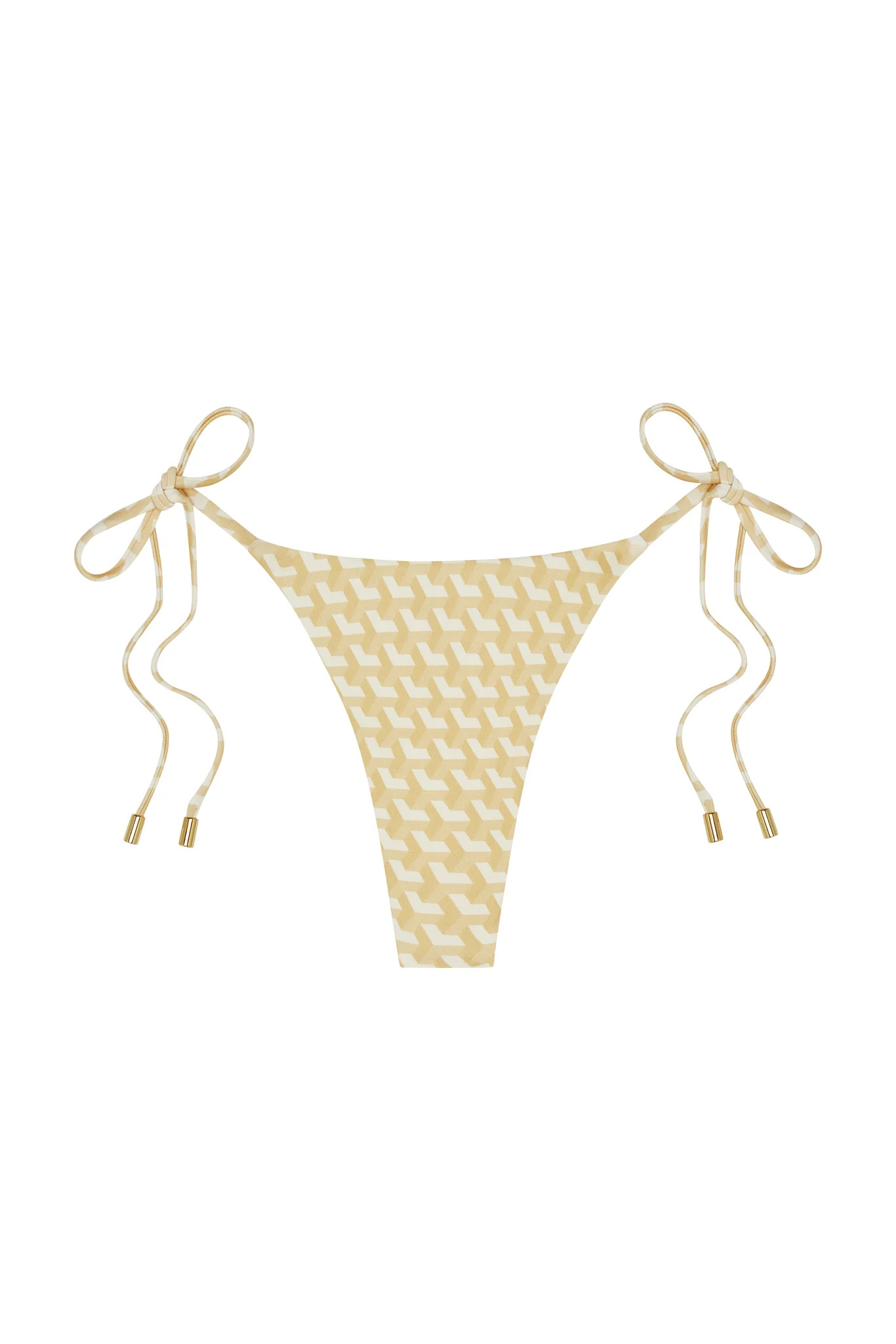 Palma Thong - Ivory Geo | Monday Swimwear