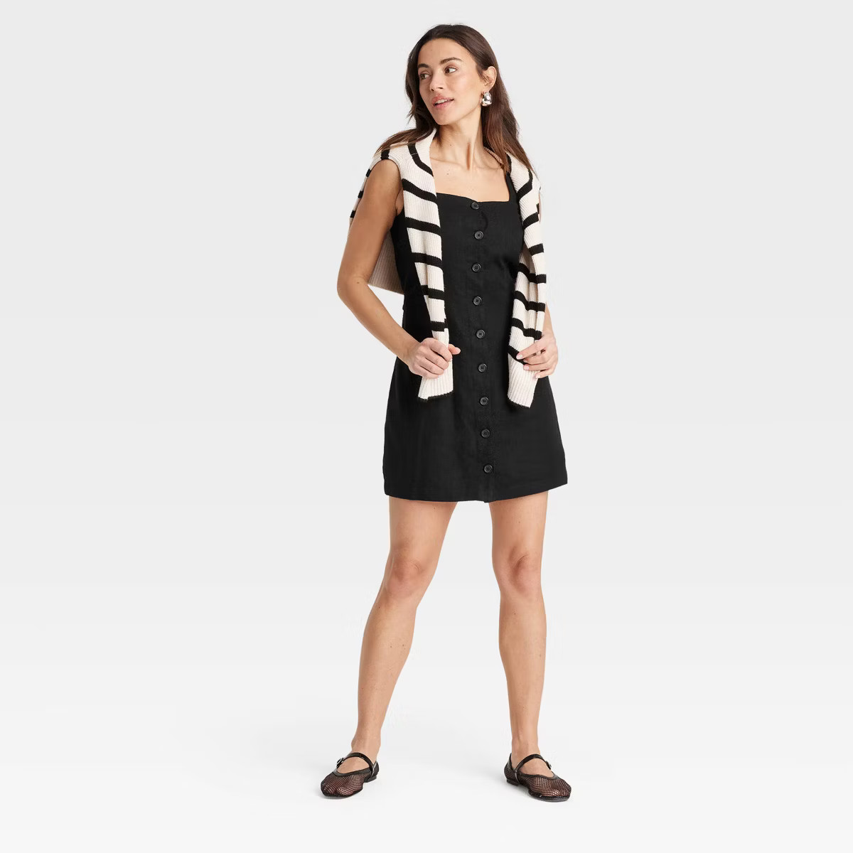 Women's Linen Mini Vest Dress - A New Day™ | Target