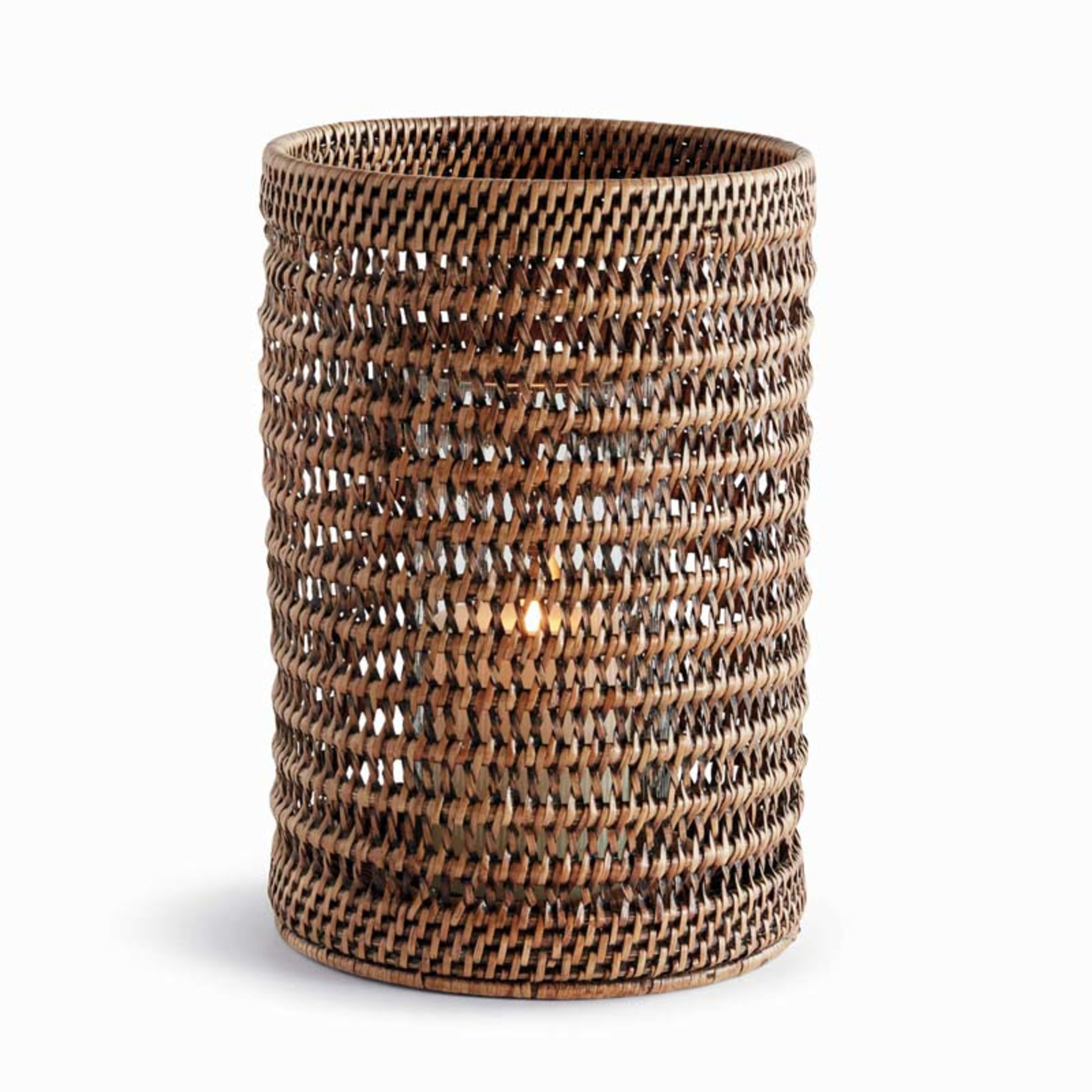 Handwoven Rattan Hurricane - Brown, Large | The Company Store