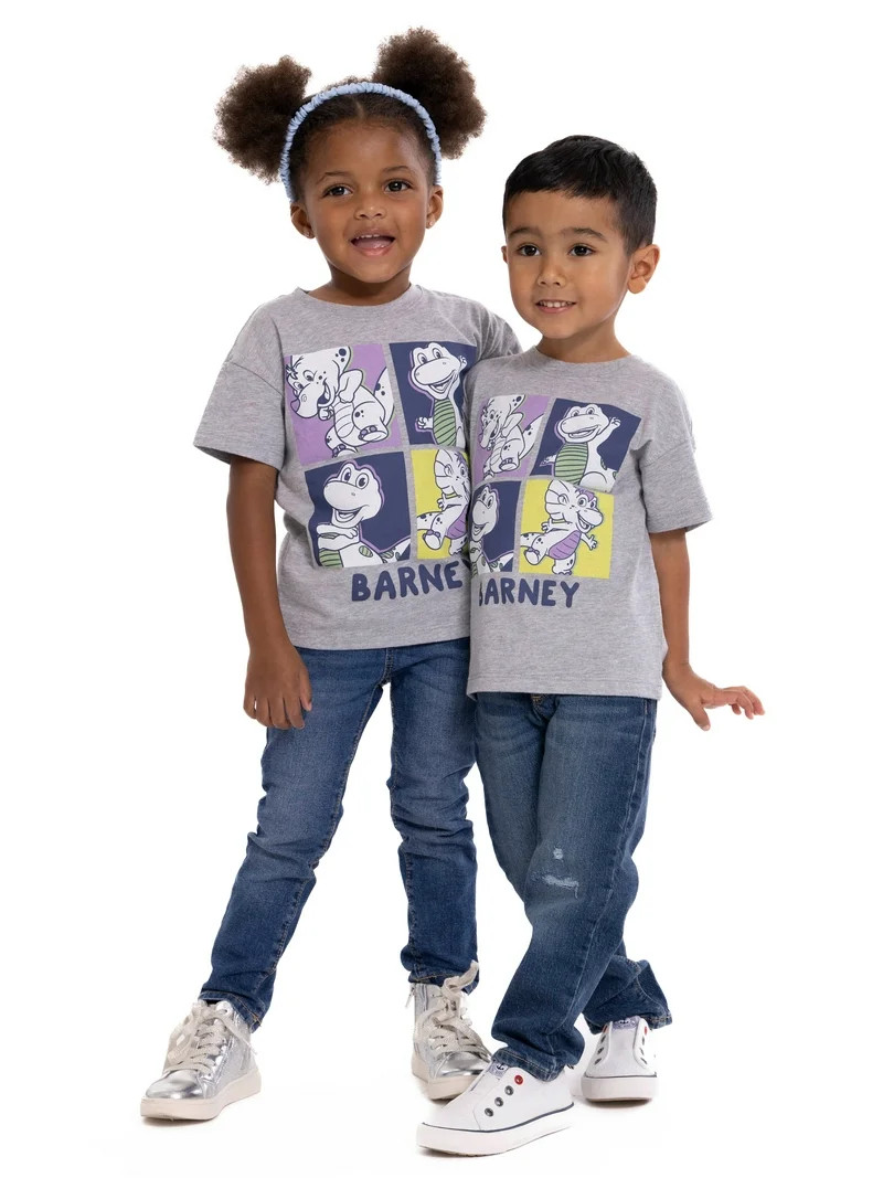 Barney Toddler Short Sleeve Crewneck Tee, Sizes 12M-5T | Walmart (US)