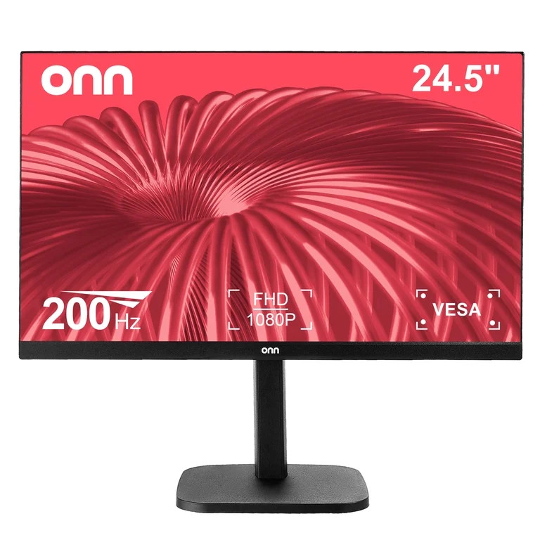 onn 25" FHD (1920 x 1080p) 200Hz 1ms AMD FreeSync Gaming Monitor with Cables, Black | Walmart (US)