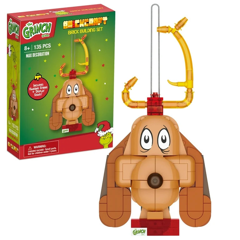 Brickcraft Grinch Max The Dog Decoration Brick Building Kit (135-Plastic Piece Set), Christmas D... | Walmart (US)