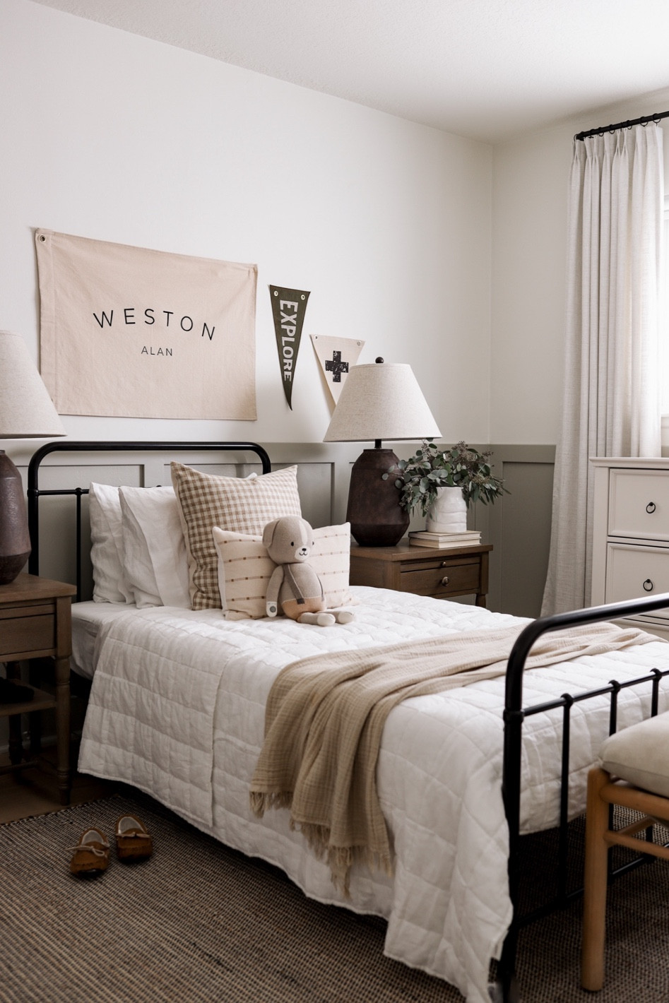 Shop Weston’s neutral toddler boy room! 

#LTKkids #LTKsalealert #LTKhome