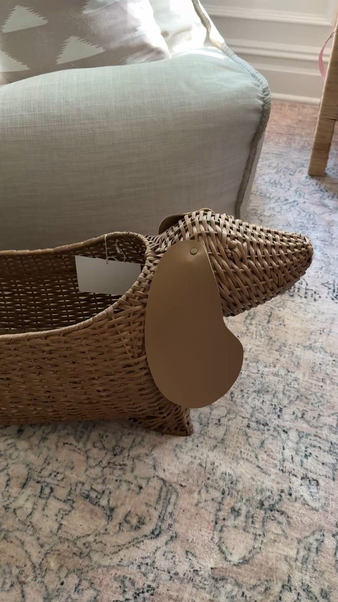 How cute is this dog basket from @Anthropologie ?! It’s still on sale and such a nice size for storing toys, dolls, shoes, etc. using it Ava’s bedroom but I also love it under a console in the entryway!!

#LTKSaleAlert #LTKHome #LTKKids
