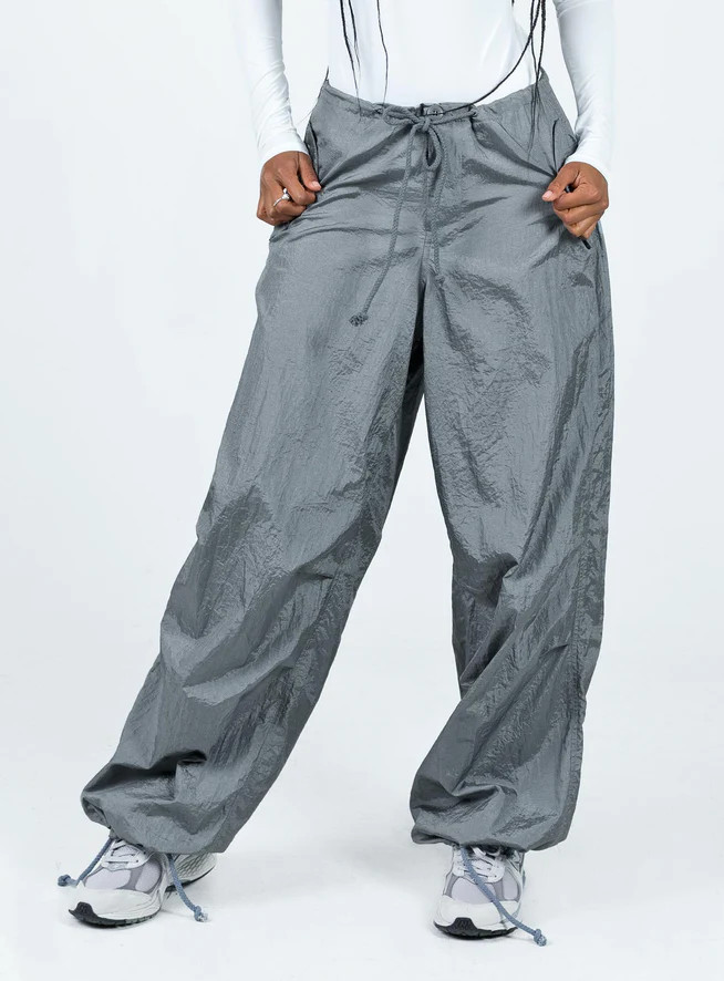 Motel Chute Trousers Grey | Princess Polly US