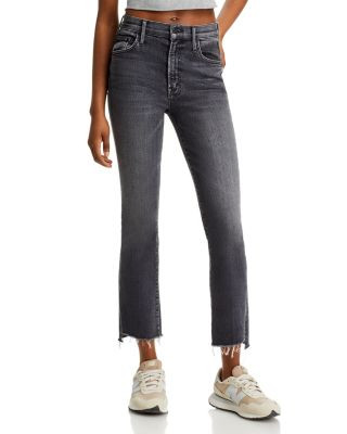 MOTHER The Insider High Rise Crop Step Fray Bootcut Jeans in Up In Smoke    | Bloomingdale's Wome... | Bloomingdale's (US)