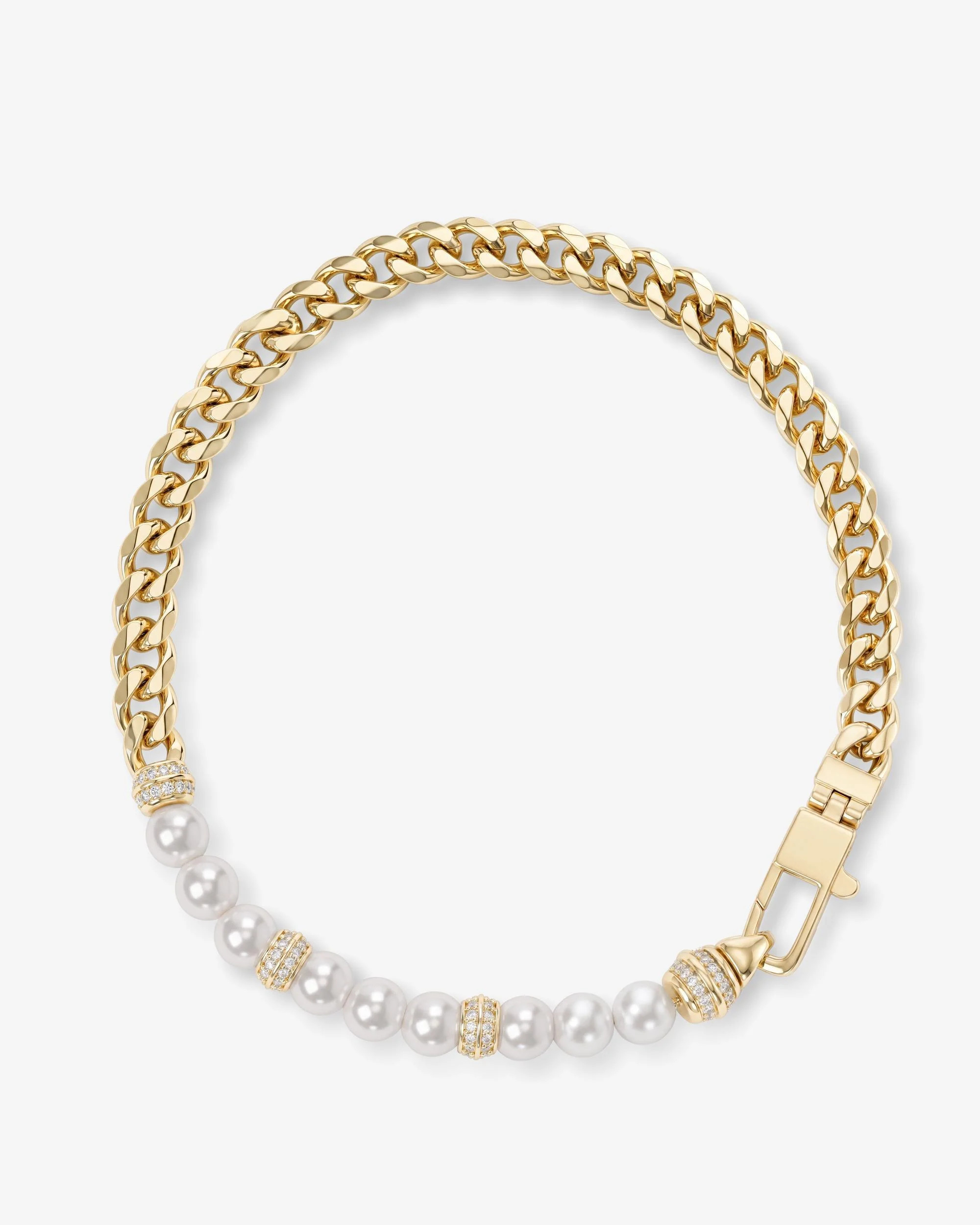 Julian Loves Pearls Bracelet 5mm - Gold | Melinda Maria Jewelry