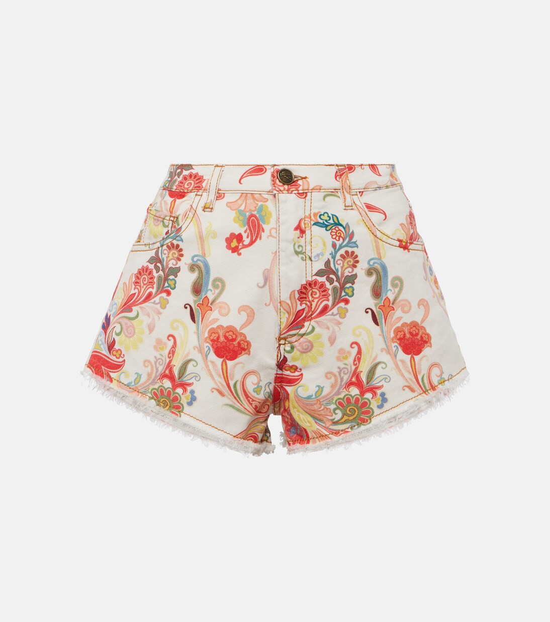 Mid-rise paisley denim shorts | Mytheresa (US/CA)