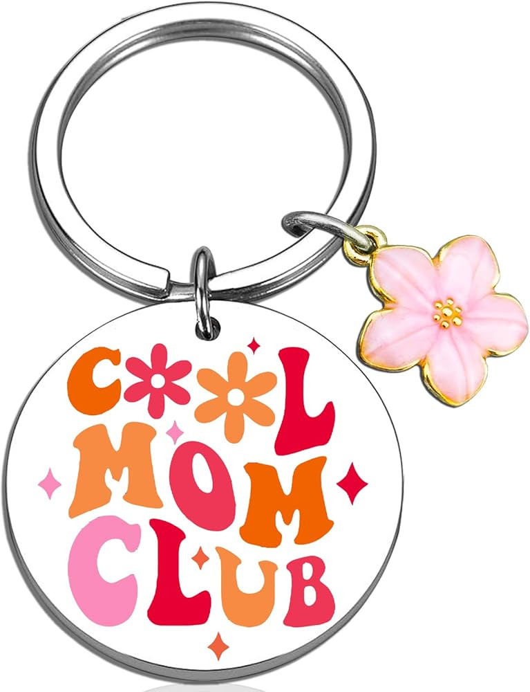 Mothers Day Mom Gifts Cool Moms Club Keychain Funny Gifts for Mom from Daughter Son Kids Unique B... | Amazon (US)