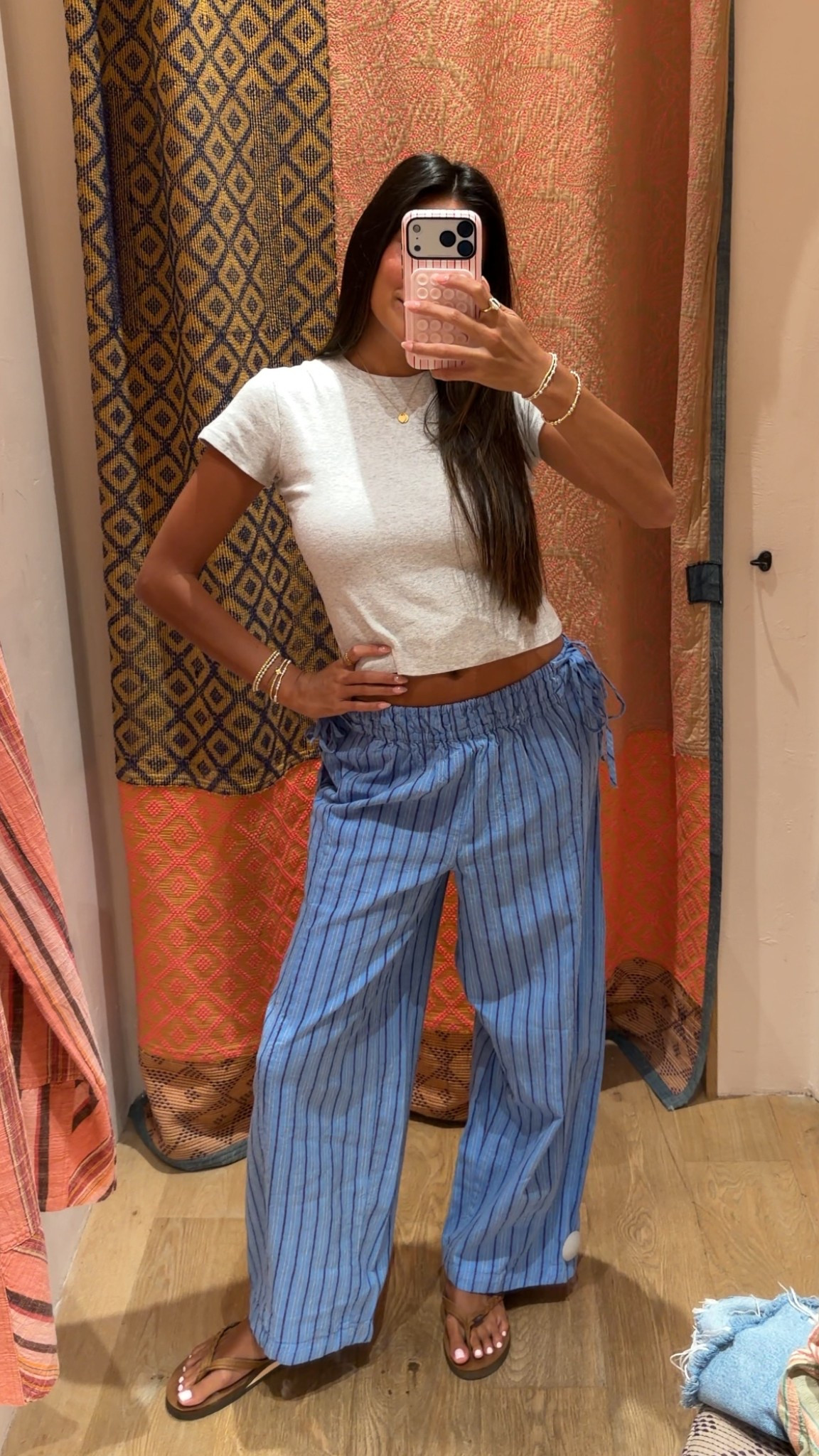 blue stripe cozy pants🩵 wearing a size xs from free people

#LTKootd #LTKSeasonal