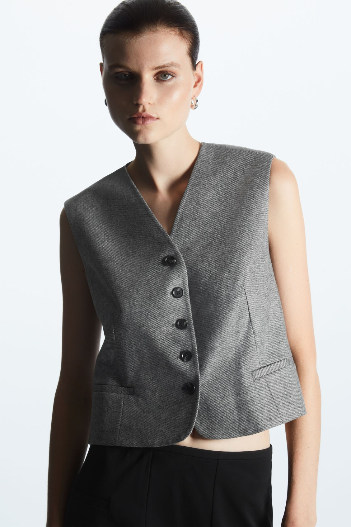 CROPPED WOOL WAISTCOAT | COS (EU)