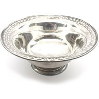 Estate Silver Bowl Vintage 925 Solid Sterling Pierced Edge Serving No Monogram Holiday Gift | Etsy (US)