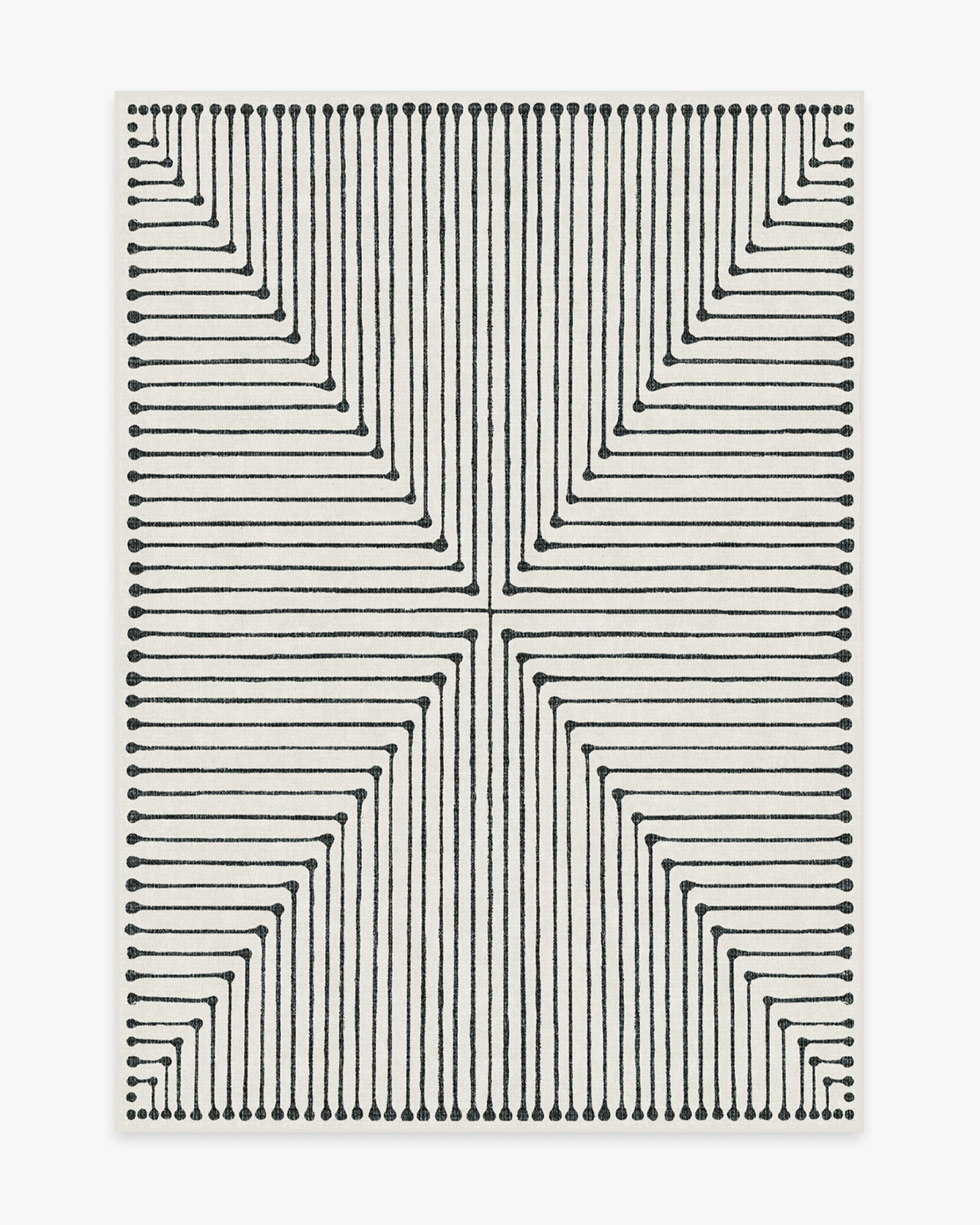 Jonathan Adler Inkdrop Black & Ivory Rug | Ruggable