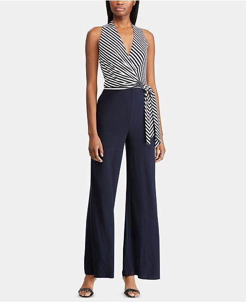 Lauren Ralph Lauren Striped Jumpsuit & Reviews - Pants & Capris - Women - Macy's | Macys (US)