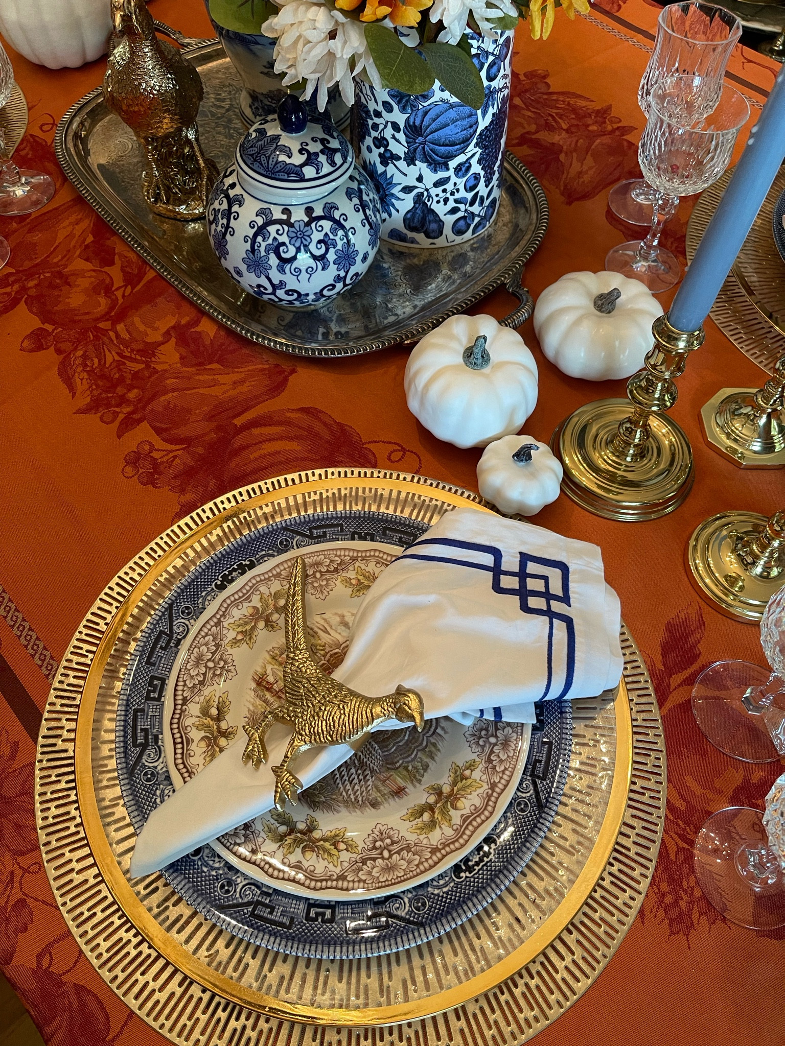 Fall table setting, thanksgiving table, chinoiserie 

#LTKFindsUnder50 #LTKHome #LTKFindsUnder100