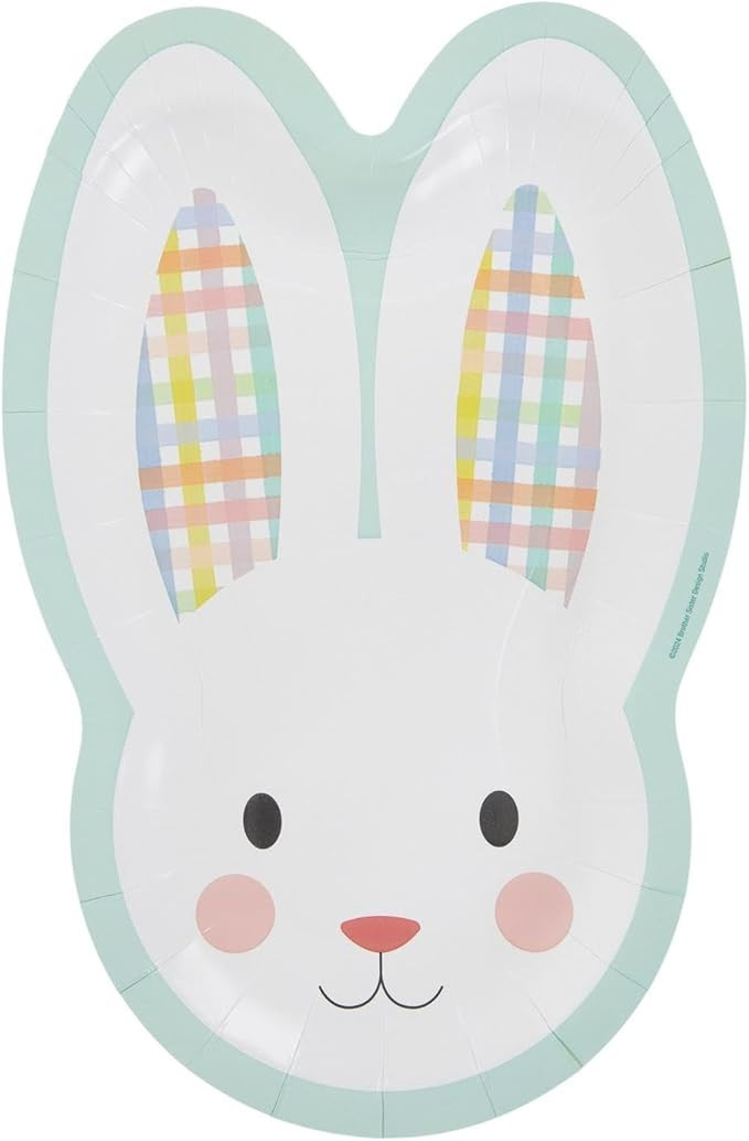Hobby Lobby Disposable Paper Plates, Bunny Shaped, Set of 20, 12.7 x 8.2 inches | Amazon (US)