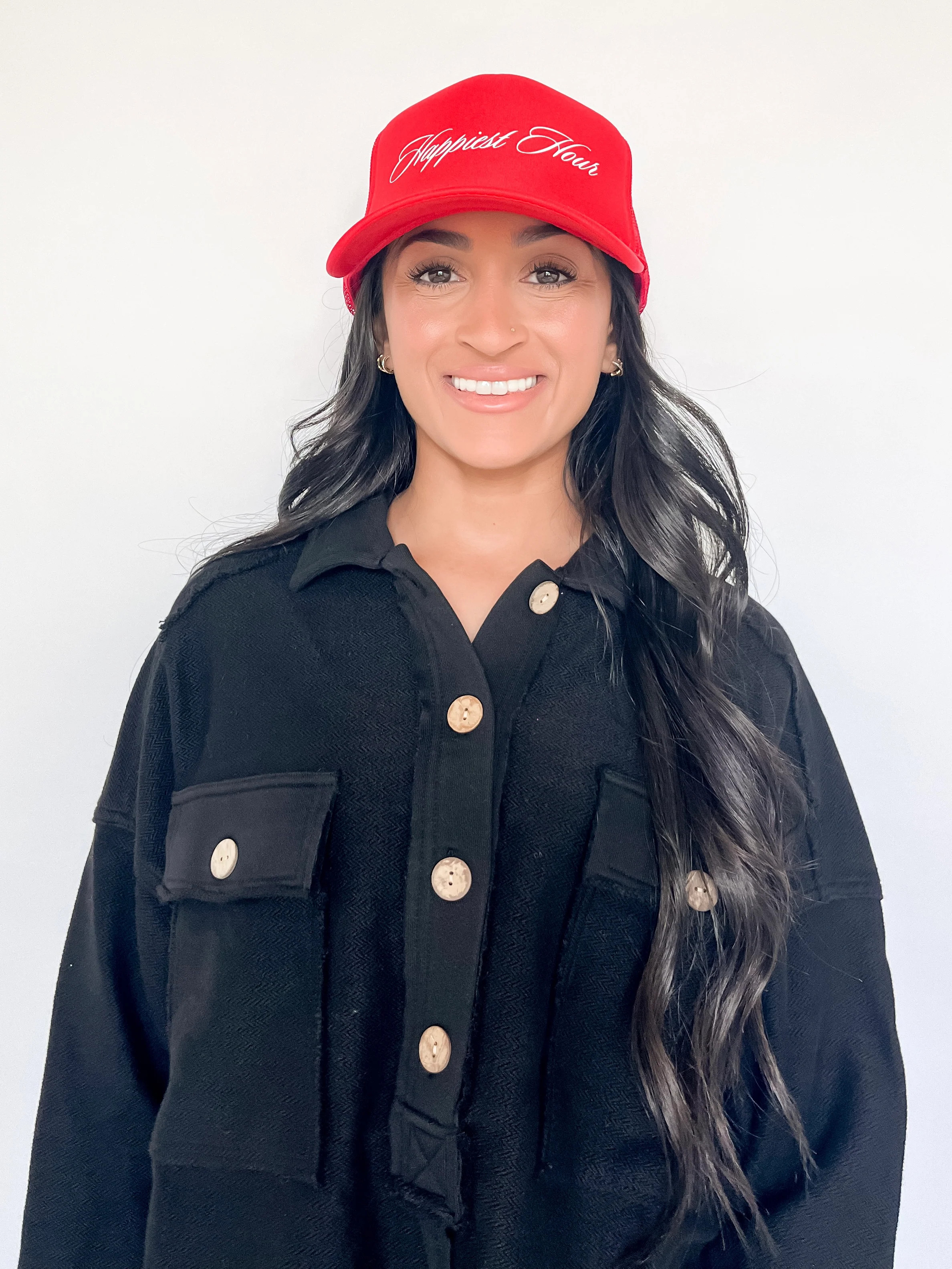 HAPPIEST HOUR TRUCKER HAT | Harper's Den