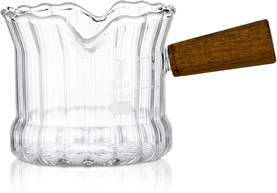 Espresso Shot Glass, 120 ML Espresso Cups with Handle and Dual-Scale, Espresso Shot Glass with V-... | Amazon (US)