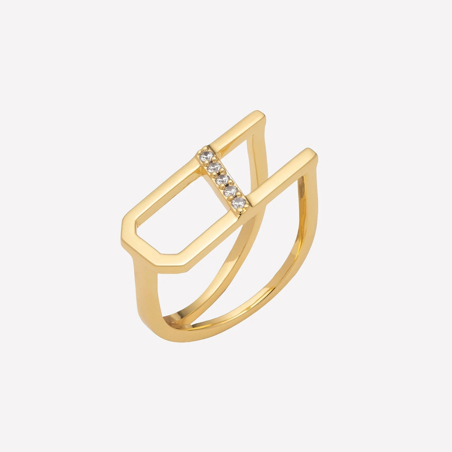 Ariella Chunky Initial Ring | BONHEUR JEWELRY