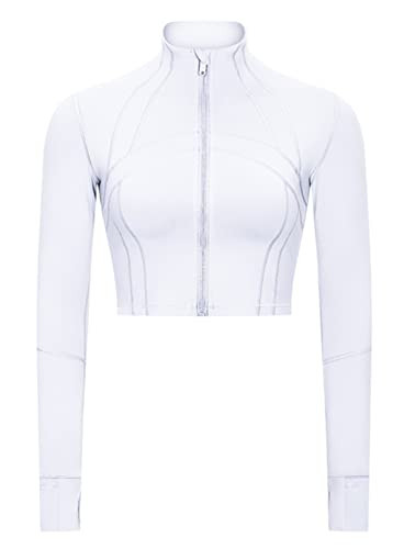 KTILG Women Zip Up Workout Sports Jackets Slim Fit Long Sleeve Yoga Track Activewear Thumb Hole Athletic Running Gym Jackets | Amazon (US)