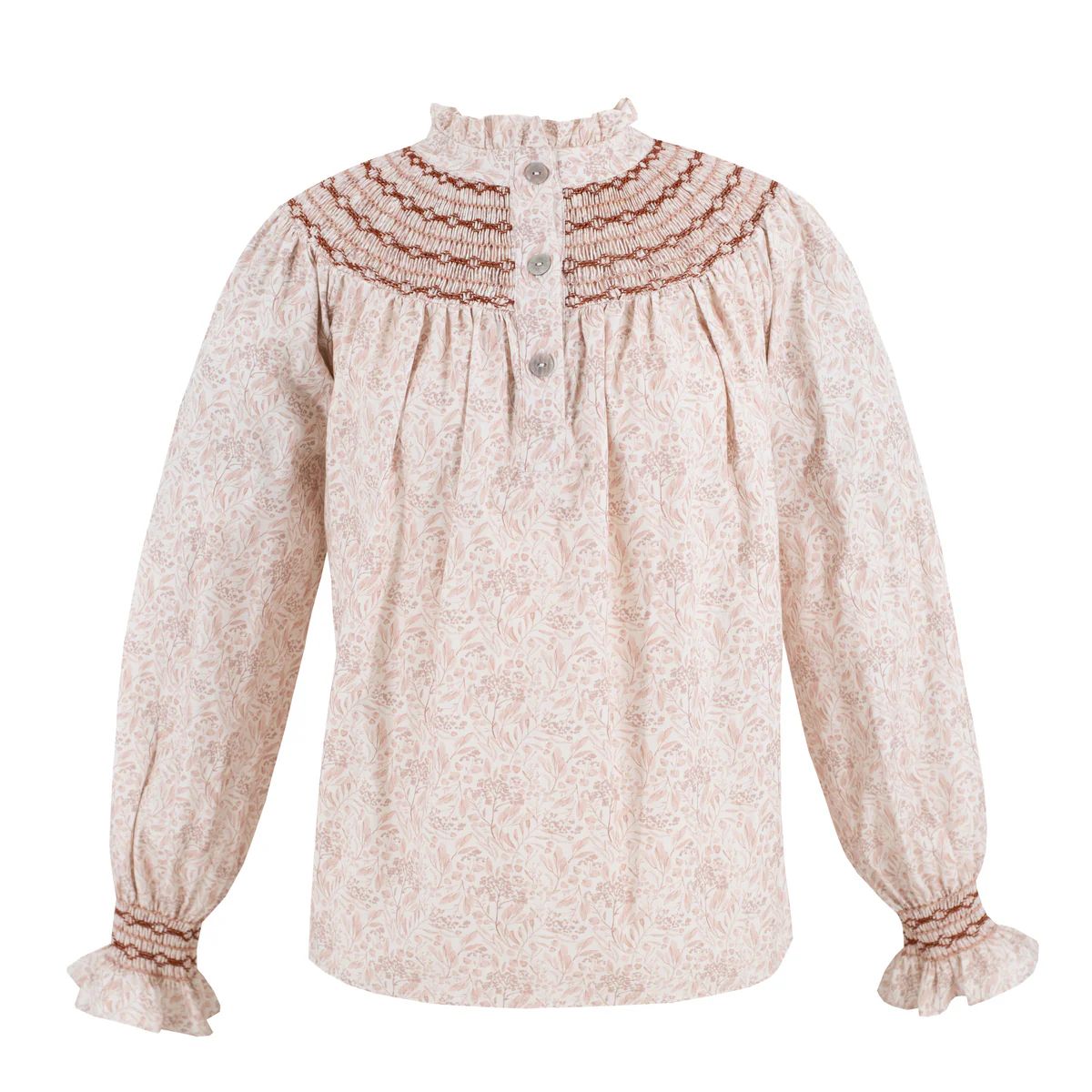 Women’s Louise Shirt - Chinoiserie Pumpkin | Dondolo