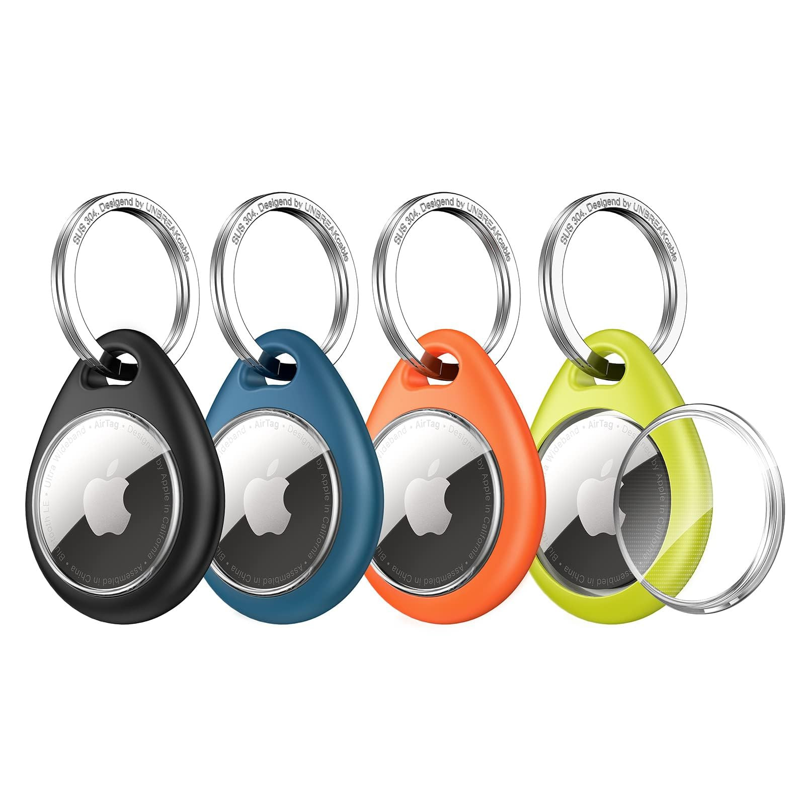 UNBREAKcable for Apple AirTag Holder - 4 Pack [Fit Tightly Design] [Easy to Install] [Hold Air Ta... | Amazon (US)